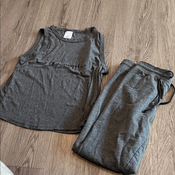 Champion Other - Champion Charcoal Sleeveless Top and Joggers Set